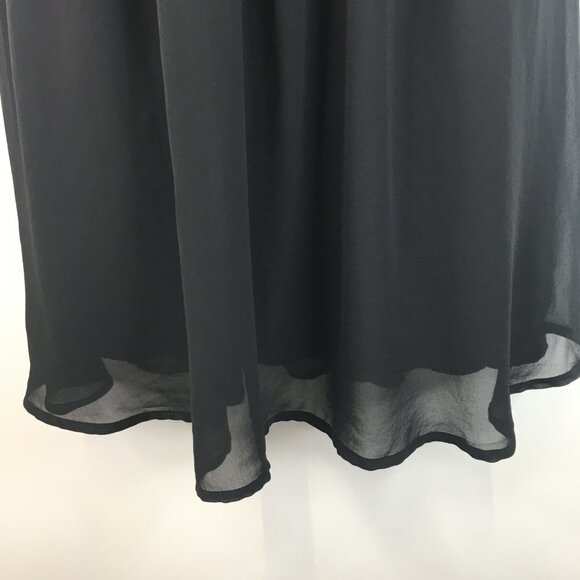 Lush Sheer Overlay Lined Sheer Black Dress Size XS - Picture 2 of 11
